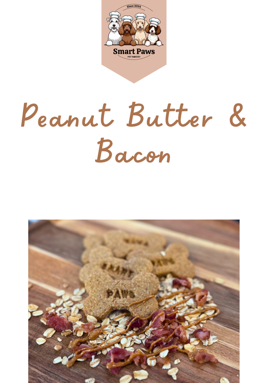 Peanut Butter & Bacon Dog Treats