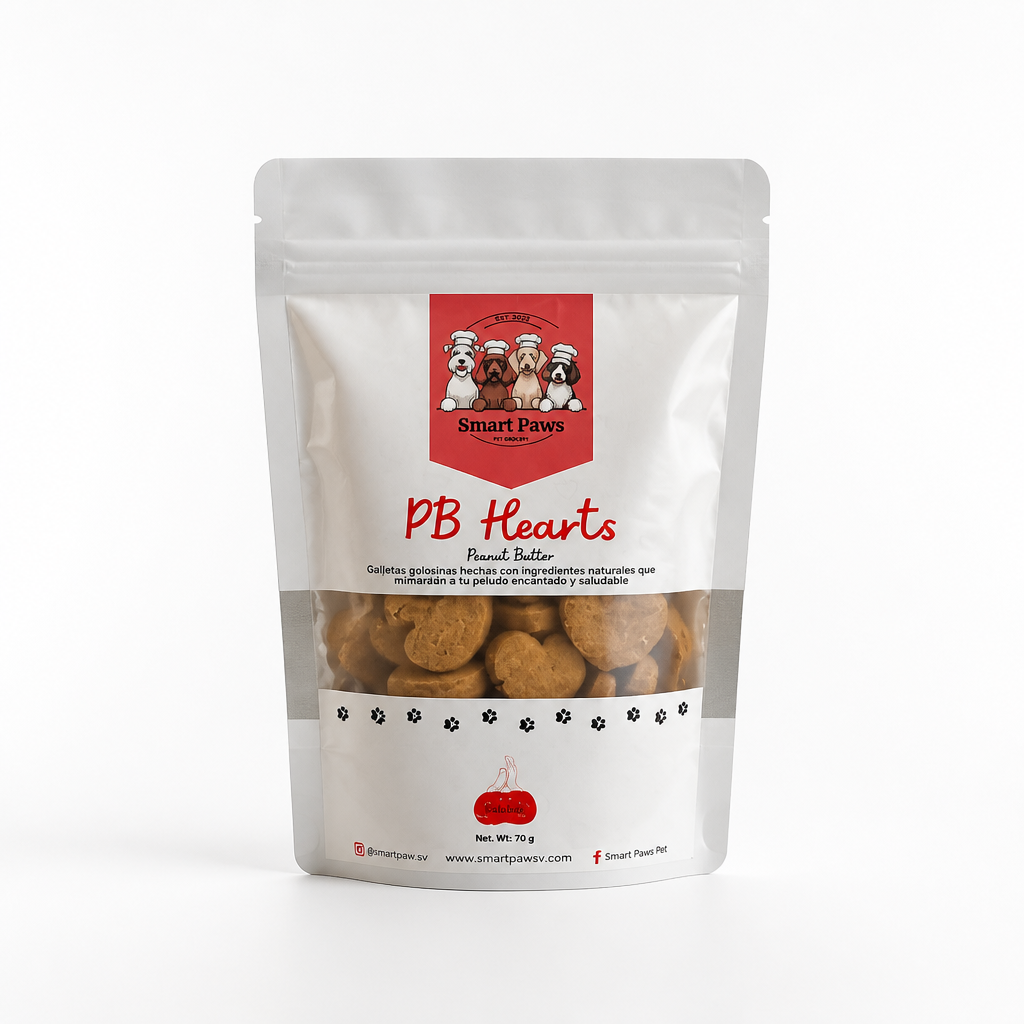 PB Hearts (Peanut Butter) Dog Treats